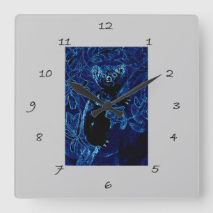 Niedliche Koala Wildnis Quadratische Wanduhr