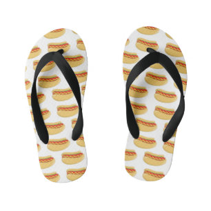 Niedliche Koch-out Hotdog-Muster unisex Flip Flops Kinderbadesandalen