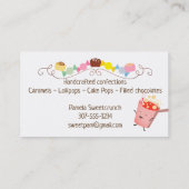 Niedliche kochende visitenkarte (Rückseite)