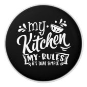 niedliche Kochkunst Keramikknauf (Vorderseite)