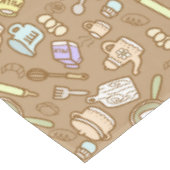 Niedliche Kochnische Brown Tableclout Tischdecke (Schrägansicht)