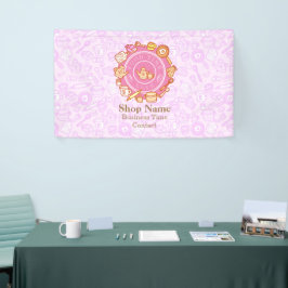 Niedliche Kochnische Rosa Banner