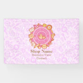 Niedliche Kochnische Rosa Banner (Horizontal)