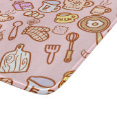 Niedliche Kochnische Rosa Schneidebrett (Ecke)