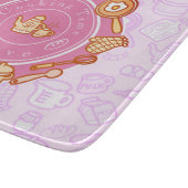 Niedliche Kochnische Rosa Schneidebrett (Ecke)