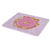 Niedliche Kochnische Rosa Schneidebrett (Ecke)