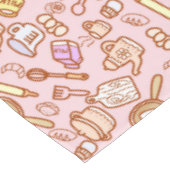 Niedliche Kochnische Rosa Tischdecken (Schrägansicht)