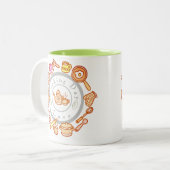 Niedliche Kochnische Zweifarbige Tasse (Vorderseite Links)