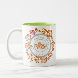 Niedliche Kochnische Zweifarbige Tasse