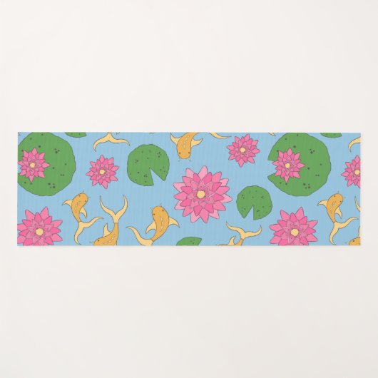 Niedliche Koi Fish Pond Fitness Meditation Yoga Yogamatte (Vorderseite (Horizontal))