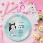 Niedliche Kokeshi Doll | Geburtstag eines Mädchens Pappteller (Party)