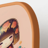 Niedliche Kokeshi Dolls Pickleball Schläger (Linke Seite)