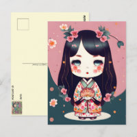 Niedliche Kokeshi-Puppe, Postüberquerung