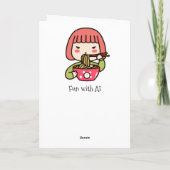 Niedliche Kokette Karte für ihn oder sie (Rückseite)
