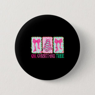 Niedliche Kokette Oh Weihnachtsbaum Torte Bogen Ti Button