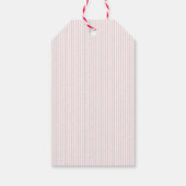 Niedliche Kokette Rosa Schleife Frohe Weihnachten Geschenkanhänger (Rückseite)
