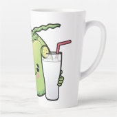 Niedliche Kokosnüsse individuelle Name Milchtasse (Rechts)