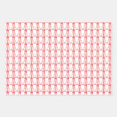 Niedliche Kokospalmen Silhouette Weihnachten Geschenkpapier Set (Vorderseite)