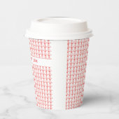 Niedliche Kokospalmen Silhouette Weihnachten Pappbecher (Links)