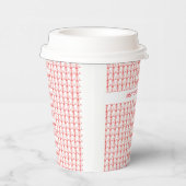 Niedliche Kokospalmen Silhouette Weihnachten Pappbecher (Rechts)