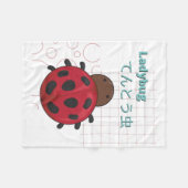Niedliche Kollektion Ladybug-Kawaii Fleecedecke (Vorderseite (Horizontal))