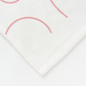 Niedliche Kollektion Ladybug-Kawaii Fleecedecke (Ecke)