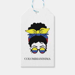 NIEDLICHE kolumbianische Mädchenflagge Geschenkanhänger