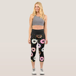 Niedliche Konditorei Pastell Sprinkles Donuts Must Capri Leggings