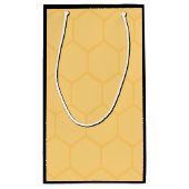 NIEDLICHE KÖNIGIN-BIENE MIT BIENENWABEN-KLEINER KLEINE GESCHENKTÜTE (Rückseite)