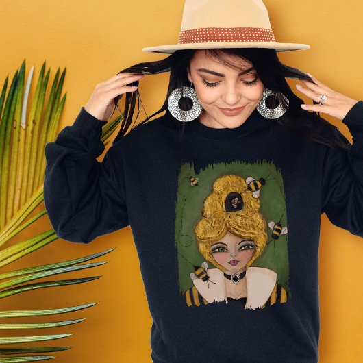 Niedliche Königin Bienenstock Whimsical Girl Origi Tri-Blend Shirt