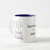 Niedliche Kontrolle-Z Strg+Z "UNDO" | Best Friend Zweifarbige Tasse (Vorderseite Links)