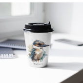 Niedliche Kookaburra auf einer Zweigstelle , Brauc Pappbecher