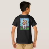 Niedliche Köpfe und Schwänze St. Bernard Kids T - T-Shirt (Schwarz voll)