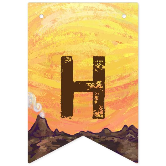 Niedliche Köpfe und Schwänze T-Rex Wimpelkette (Zweite Fahne)