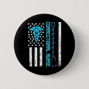 Niedliche korrigierte Krankenversicherung US-Flagg Button