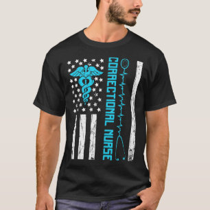 Niedliche korrigierte Krankenversicherung US-Flagg T-Shirt