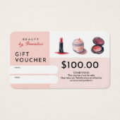 Niedliche Kosmetikkarte Makeup Artist Beauty (Vorderseite)