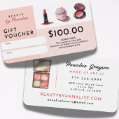 Niedliche Kosmetikkarte Makeup Artist Beauty