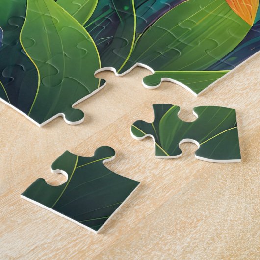 Niedliche kosmische Abstrakte Girl Surreal Rainbow Puzzle (Seite)