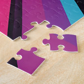 Niedliche kosmische Maus Lebhafte Surreale Regenbo Puzzle (Seite)