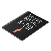 Niedliche Kpop Geschenke für Jungs für Kinder Fing Notizblock (Linke Seite)