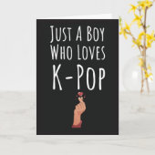 Niedliche Kpop-Karten für Boys K-Pop Karte (Gelbe Blume)