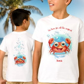 Niedliche Krabbe Sommerferien Crabbing Meeresfrüch T-Shirt