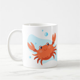 Niedliche Krabbe. Unterwasserwelt. ​ Kaffeetasse