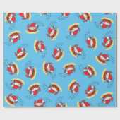 Niedliche Krabbe Weihnachten Feiertag Weihnachtsfe Geschenkpapier (Flach)