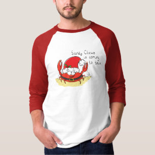 Niedliche Krabbe Weihnachten Feiertag Weihnachtsfe T-Shirt