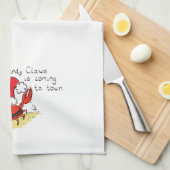 Niedliche Krabbe Weihnachten Weihnachtsfeiertag We Geschirrtuch (Viertel Falte)