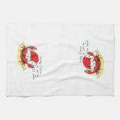 Niedliche Krabbe Weihnachten Weihnachtsfeiertag We Geschirrtuch (Horizontal)