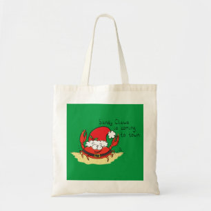 Niedliche Krabbe Weihnachten Weihnachtsfeiertag We Tragetasche