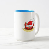 Niedliche Krabbe Weihnachten Weihnachtsfeiertag We Zweifarbige Tasse (VorderseiteRechts)